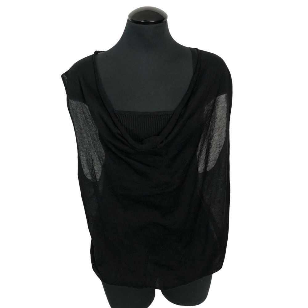 Bebe Black Layered Camisole - Women’s L